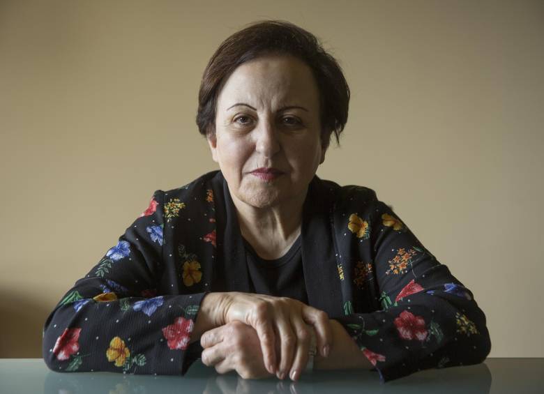 Ebadi recibió el Premio Nobel de Paz en 2003. FOTOS Edwin Gonzalo Bustamante y AFP.