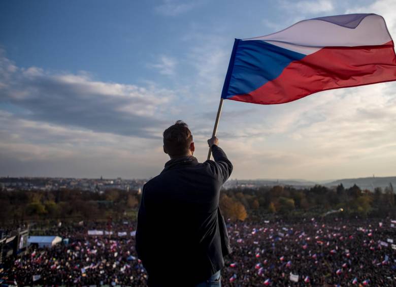 La protesta principal fue en el parque Letna de Praga. FOTO EFE