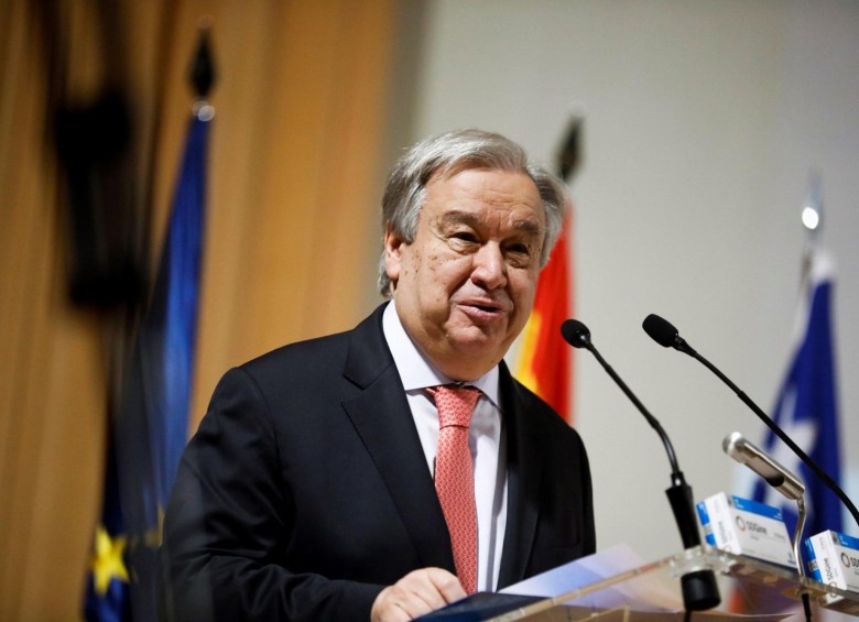 Secretario general de la ONU António Guterres. FOTO: EFE