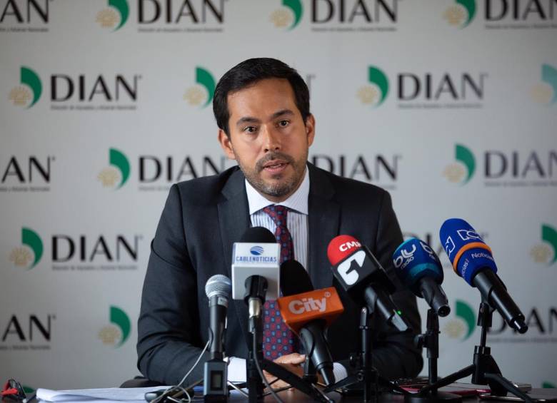 Lisandro Junco Riveira, director de Gestión de Ingresos de la Dian, destacó el comportamiento del recaudo de IVA y Retención en la Fuente a Título de Renta. FOTO Colprensa