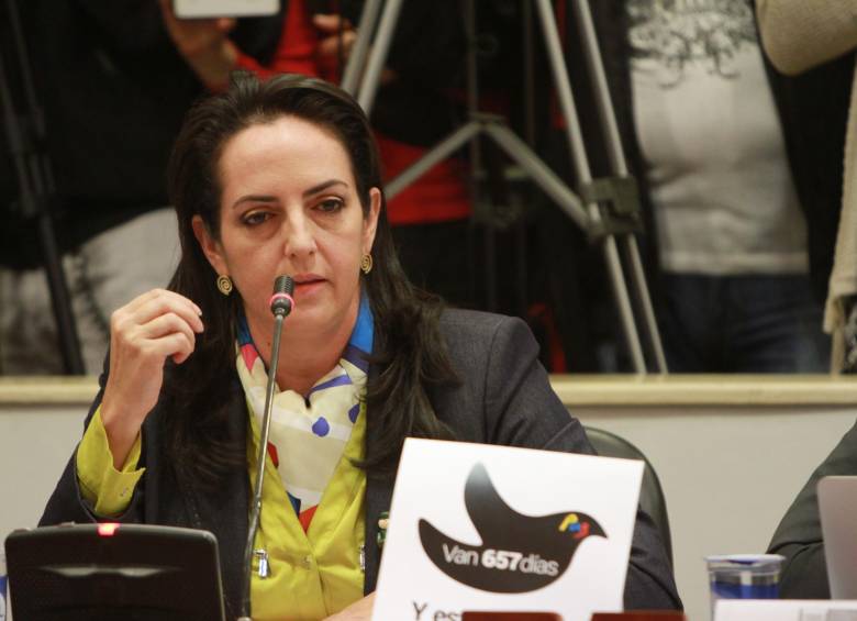La representante María Fernanda Cabal. FOTO COLPRENSA
