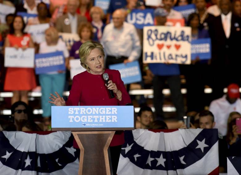 Clinton espera que el voto crucial de la Florida le asegure un triunfo en las elecciones. FOTO AP