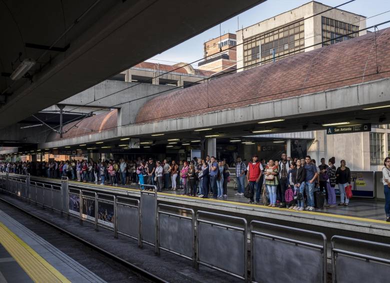 Estación San Antonio, Metro de Medellín. Foto: Santiago Mesa Rico