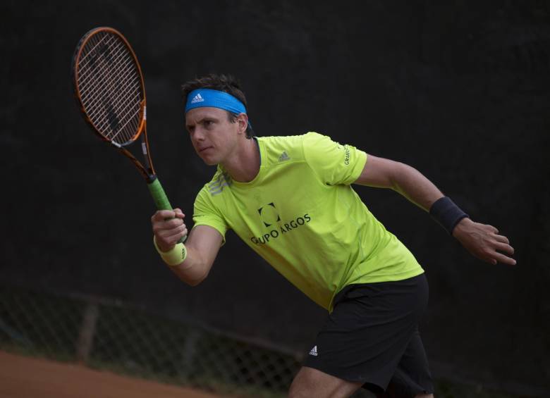 Alejandro González empezó su incursión en el Abierto de Francia. Lo hace desde la clasificación. FOTO cortesía Grupo Argos