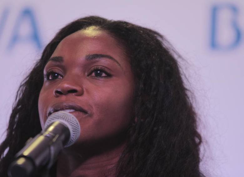 Caterine Ibargüen habló por primera vez en Colombia tras ganar oro en Río 2016. FOTO COLPRENSA
