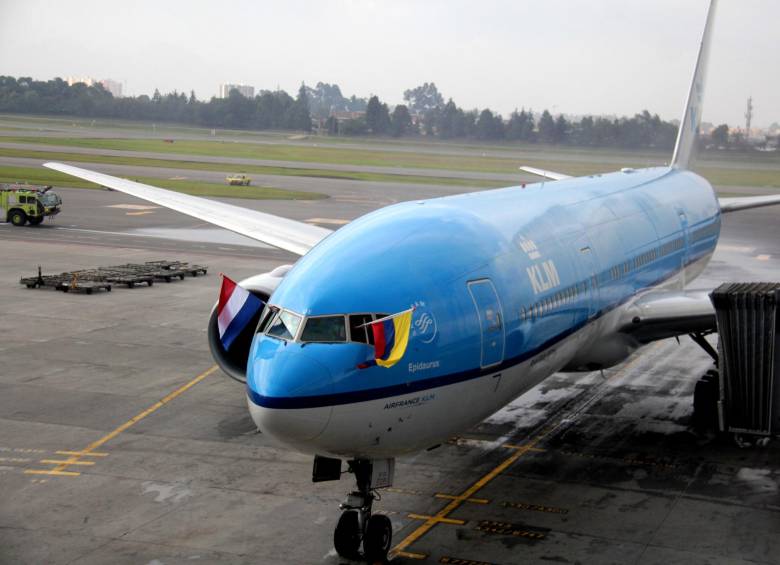 La aerolínea holandesa KLM volvió a volar a Colombia con una ruta directa entre Amsterdam, Bogotá y Cali. FOTO COLPRENSA