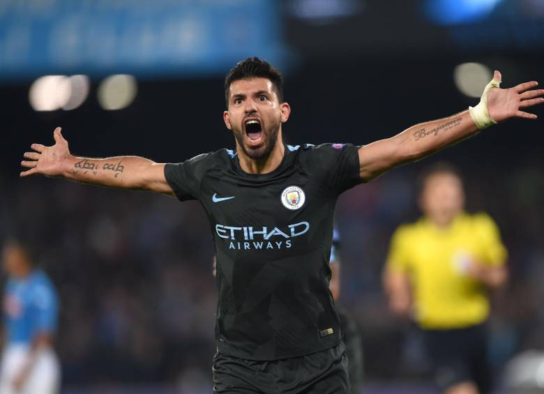 Sergio Agüero se convirtió en el máximo goleador en la historia del Manchester City con 178 tantos. FOTO AFP