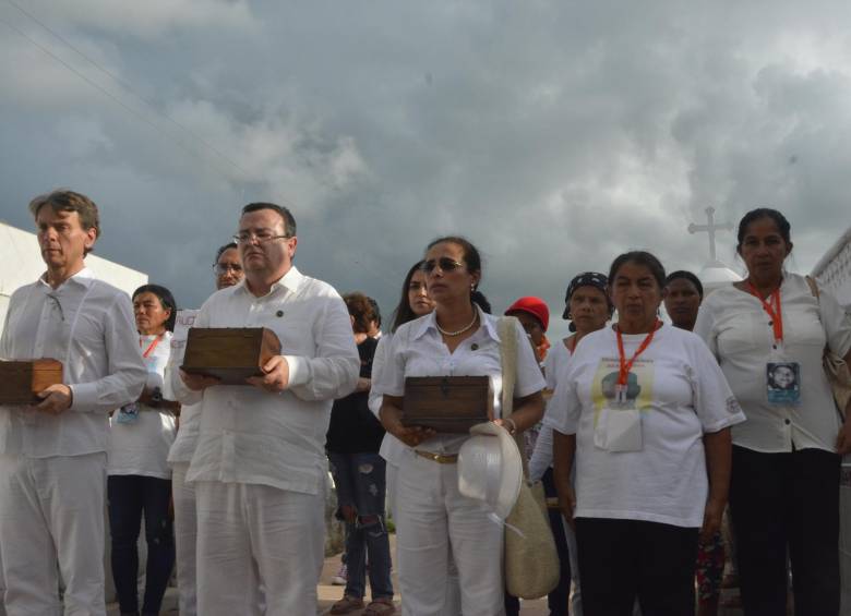 La Jurisdicción Especial para la Paz ha realizado actos simbólicos en San Onofre (Sucre) y además escuchó a las entidades y a las víctimas en audiencia en Cartagena. FOTO cortesía Movice
