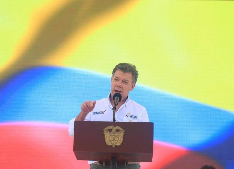 El presidente Juan Manuel Santos destacó el acuerdo entre el Gobierno y las Farc para iniciar con un proceso de desminado en el país. FOTO COLPRENSA