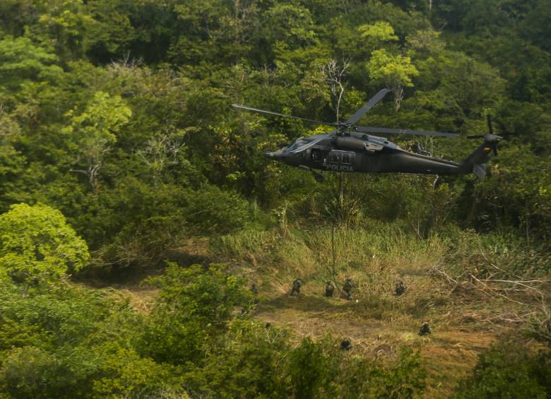 El operativo de desarrolló en la vereda Potreritos, municipio de Puerto Rondón. FOTO COLPRENSA