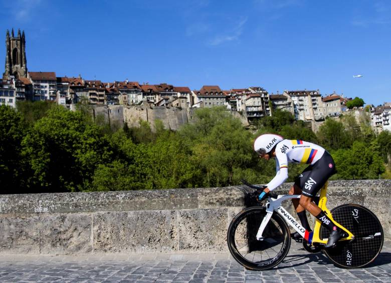 Donde compite, Egan Bernal viene dejando su sello de calidad. FOTO EFE