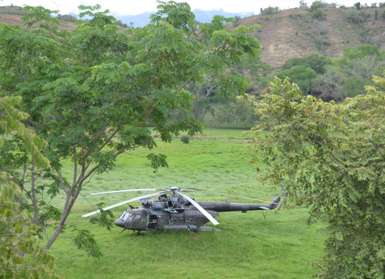 En este sitio, cerca a la laguna de oxidación de Santa Fe de Antioquia, aterrizó la aeronave militar. FoTO juan carlos sepúlveda
