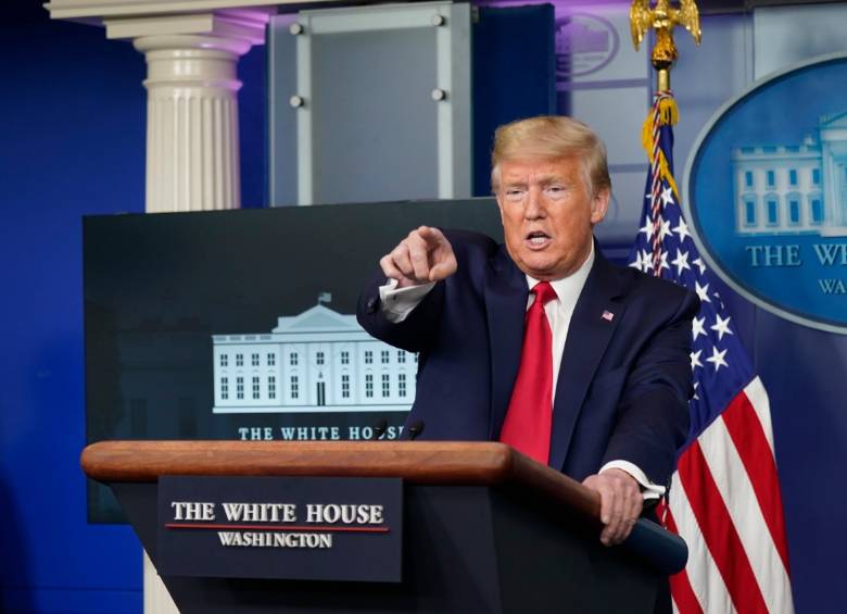 Según el presidente Donald Trump, la OMS ha tenido un “sesgo” pro-China durante la pandemia. FOTO EFE