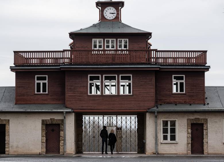 La puerta de entrada al antiguo campo de concentración de Buchenwald. FOTO AFP