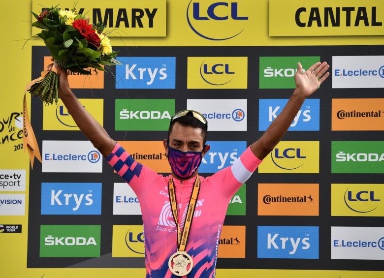 El corredor colombiano recientemente había ganado el Critérium Dauphine. FOTO GETTYIMAGES 