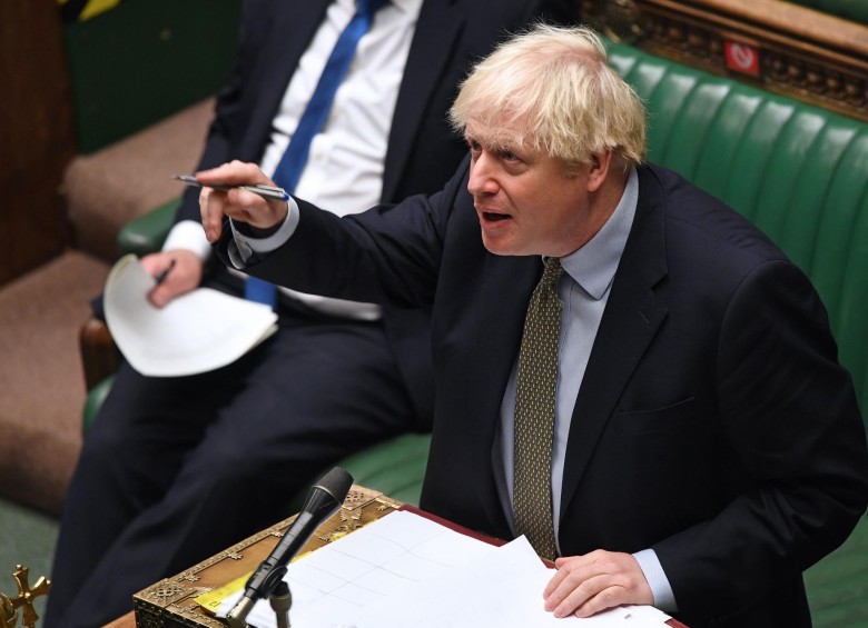 El primer ministro británico, Boris Johnson. FOTO AFP