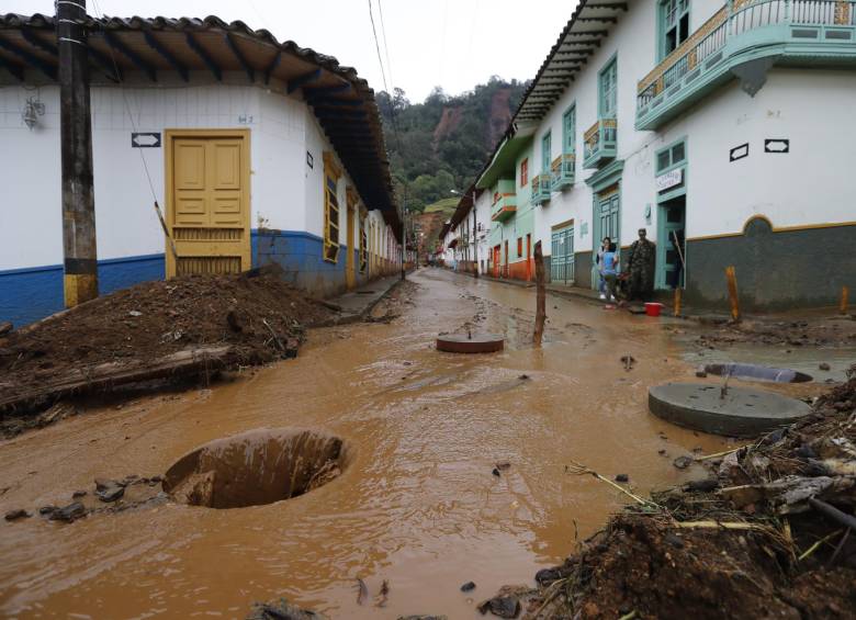 Así amaneció este martes el municipio. FOTO JAIME PÉREZ