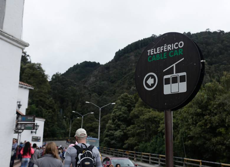 El cerro de Monserrate se encontraba con gran afluencia de público esta tarde de 24 de diciembre. FOTO COLPRENSA