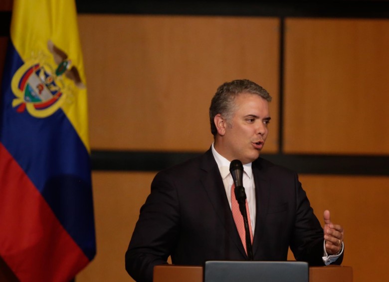Iván Duque, presidente de Colombia. FOTO COLPRENSA
