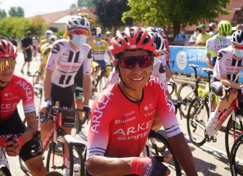 Nairo Quintana está en la novena casilla de la clasificación general del Critérium Dauphiné. FOTO @Arkea