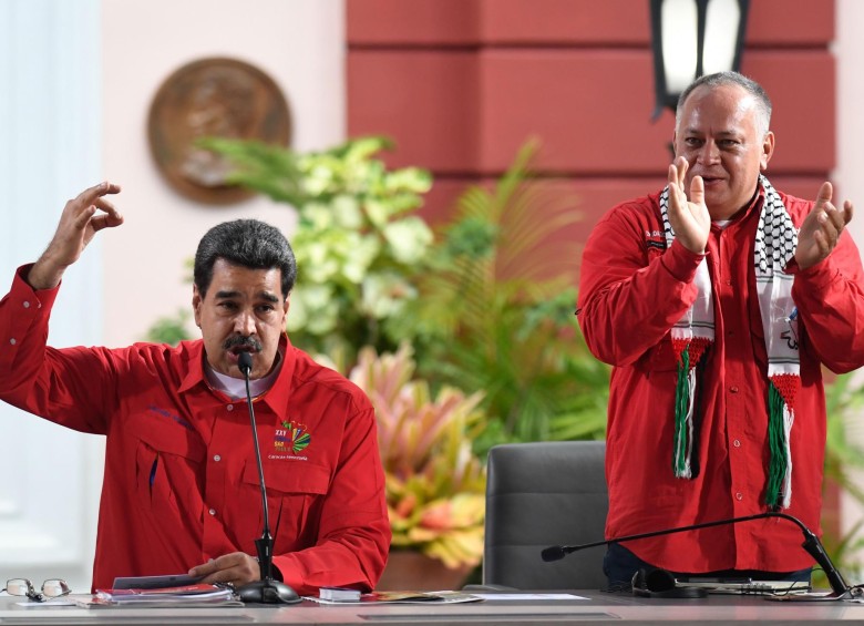 En la foto: Nicolás Maduro Y Diosdado Cabello. FOTO: AFP