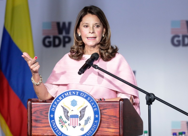 Martha Lucía Ramírez, vicepresidenta de la República, dijo que Colombia tiene la oportunidad de ser exportadora de artículos médicos en medio de la crisis. FOTO: Colprensa.