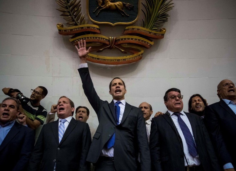 Actualmente más de 50 Gobiernos reconocen a Guaidó como presidente interino de su país. FOTO: EFE.