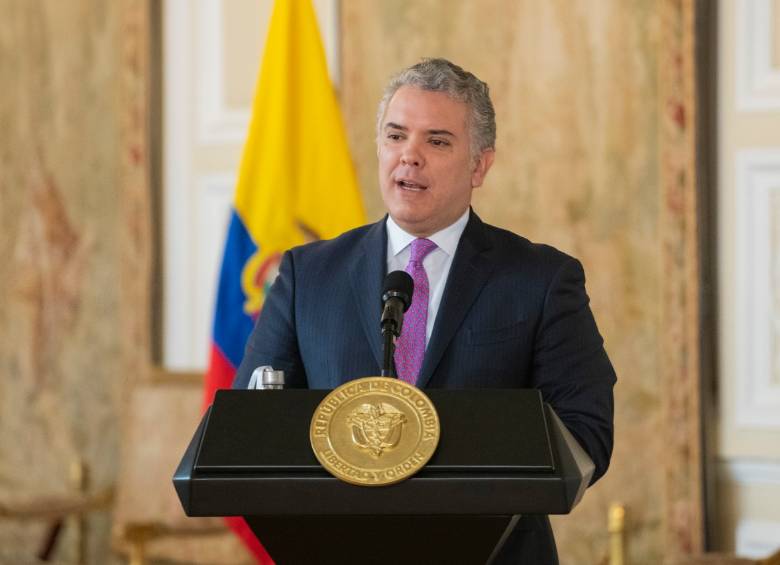 El presidente Iván Duque aseguró que el Gobierno trabaja para evitar las radicalizaciones en las protestas. FOTO COLPRENSA 