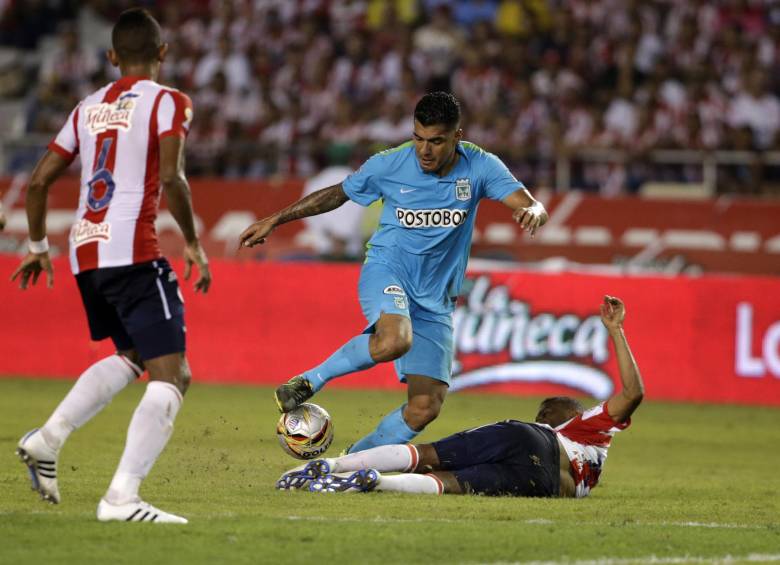 Vladimir Hernández y Yimmi Chará dos de las figuras más destacadas de la final del fútbol colombiano. FOTO JUAN ANTONIO SÁNCHEZ