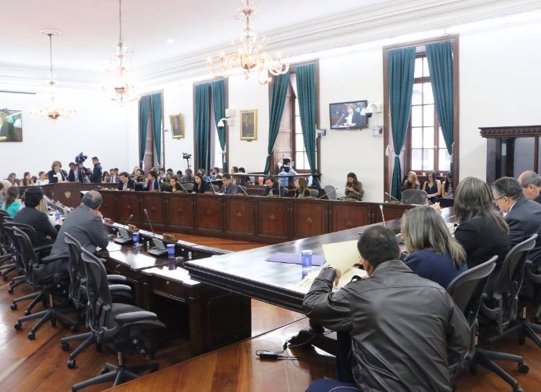 Audiencia pública sobre la ley estatutaria de la JEP. FOTO COLPRENSA
