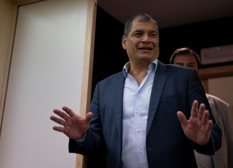 Rafael Correa no descarta presentarse a elecciones en Ecuador. AFP