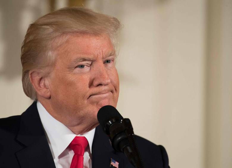 Donald Trump, presidente de Estados Unidos. FOTO AFP