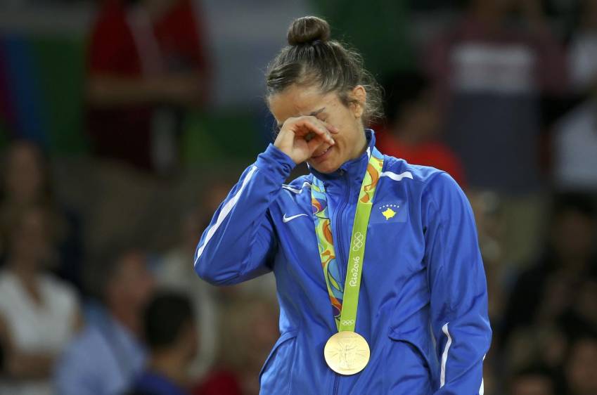 La ganadora fue la judoca Majlinda Kelmendi, una joven de 24 años. FOTO REUTERS