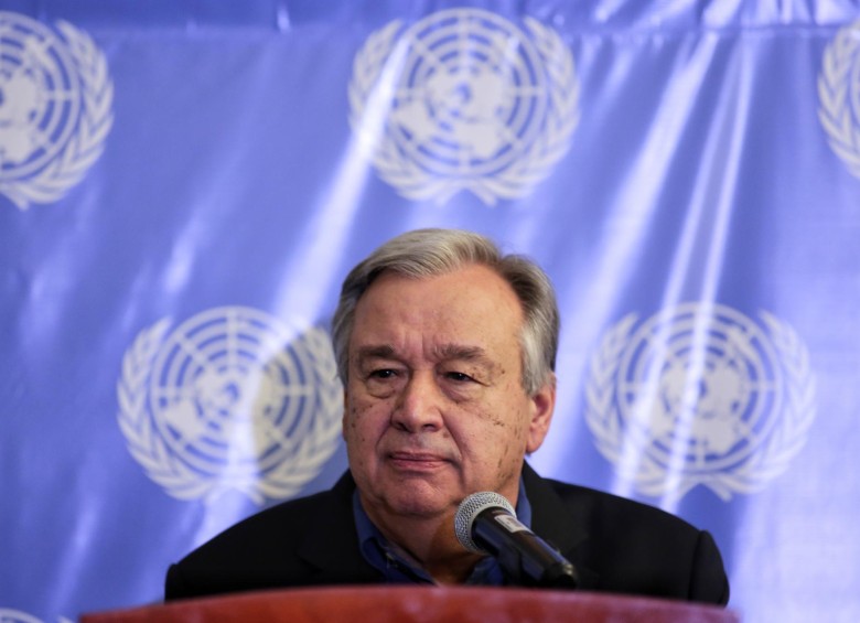 El secretario general de la ONU, António Guterres. FOTO Colprensa.