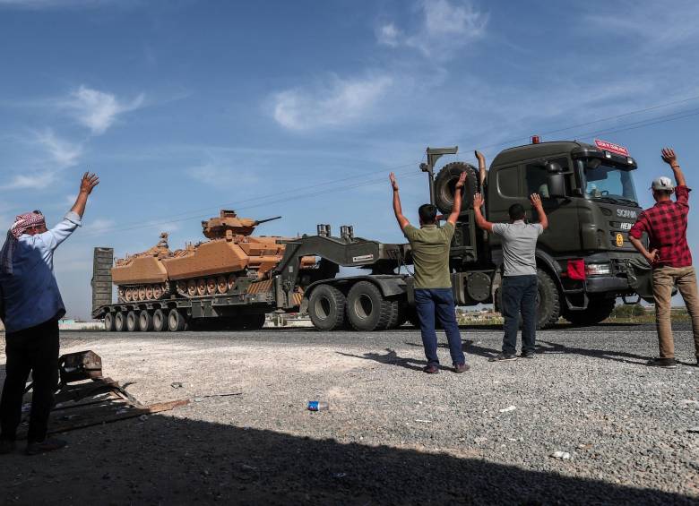 Turquía despliega una ofensiva militar en el norte de Siria. FOTO EFE