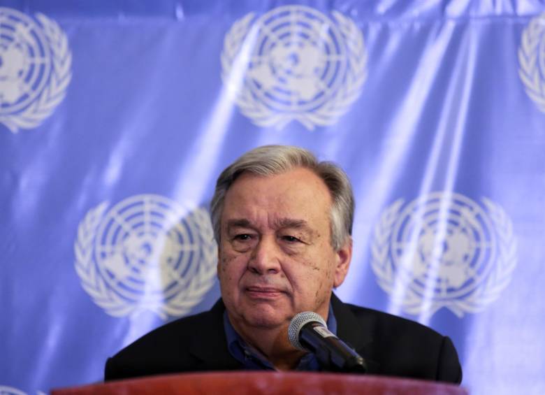 Al cumplirse los dos primeros años de la firma del Acuerdo con las Farc, Guterres manifestó que aún hay que trabajar duro para consolidar estas “primeras ganancias de la paz”. FOTO COLPRENSA