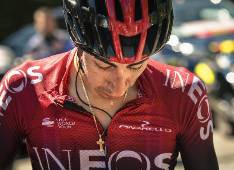 El ciclista colombiano Iván Ramiro Sosa no podrá correr el Tour Colombia, una lesión lo sacó de la nómina de Ineos. FOTO INEOS