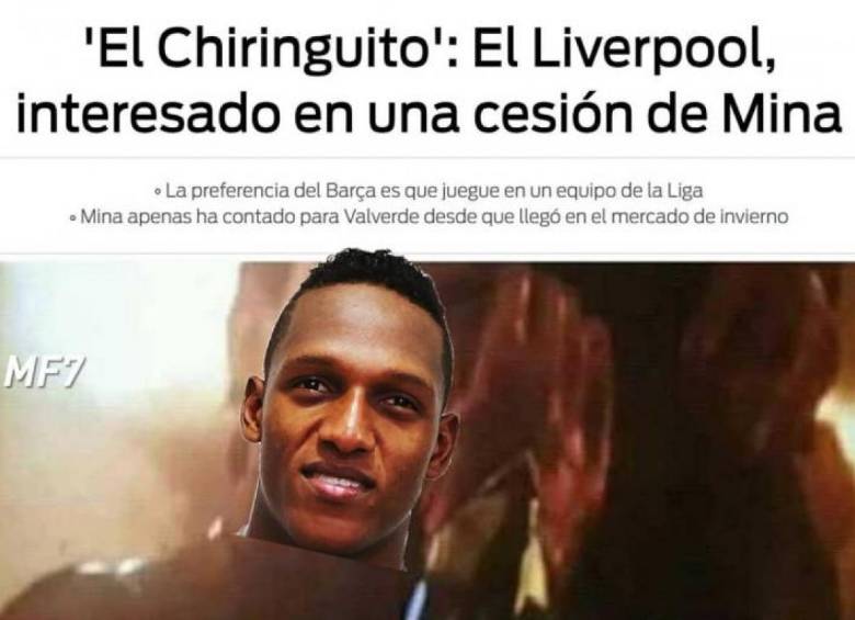 Yerry Mina, el foco de las críticas por goleada del Levante