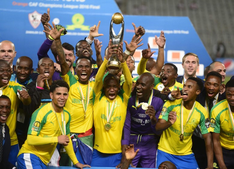 El Mamelodi Sundowns, de Sudáfrica, es el representante africano en el Mundial de Clubes. FOTO AFP 