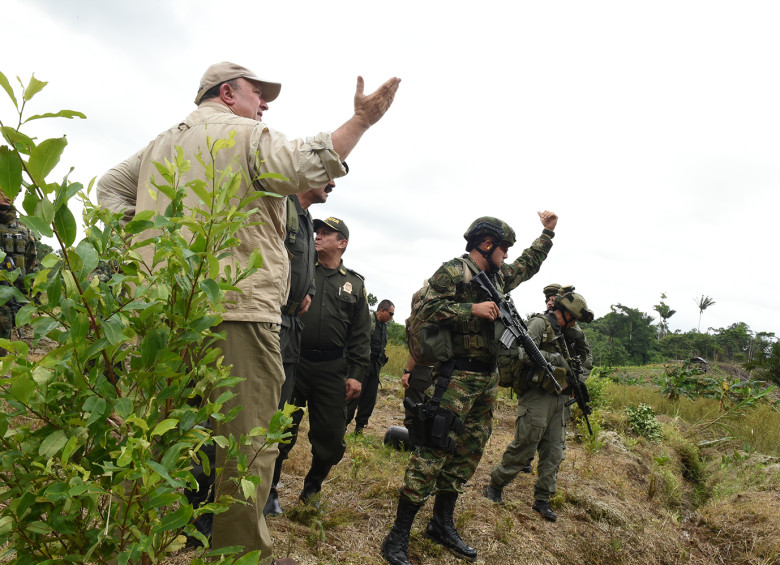 “El gobierno está preocupado por los importantes incrementos de cultivos coca”, así lo mencionó el ministro de Defensa, Luis Carlos Villegas. FOTO COLPRENSA