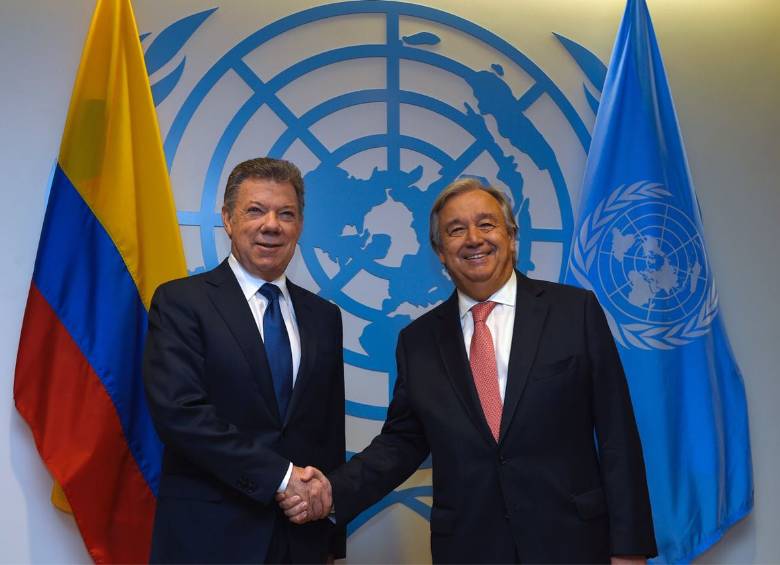 Antonio Guterres se reunirá con el presidente Santos en Bogotá. FOTO ARCHIVO COLPRENSA