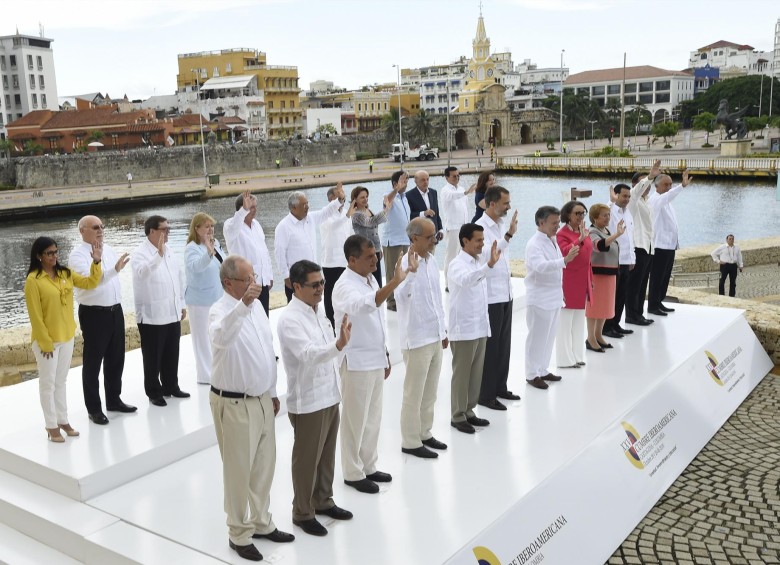 A la Cumbre Iberoamericana asistieron 12 jefes de Estado o de Gobierno. Nicolás Maduro fue el gran ausente. FOTO Presidencia