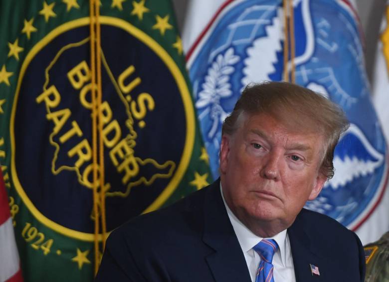 El presidente de Estados Unidos, Donald Trump, manifestó públicamente su apoyo a concentrar indocumentados en ciertas ciudades. FOTO AFP