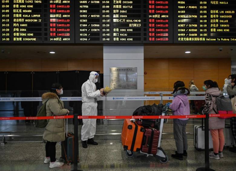 Aeropuerto de Shangai, China. FOTO AFP