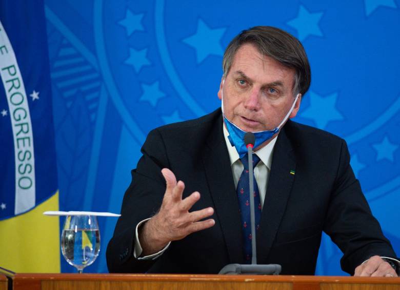 El presidente de Brasil Jair Bolsonaro dio un ultimátum al gobierno de Maduro para que retire su equipo diplomático. FOTO Getty