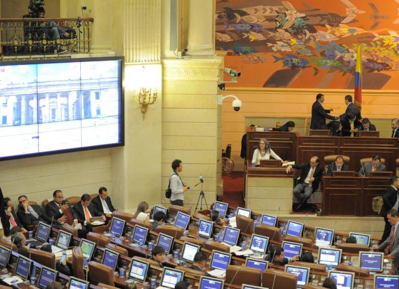 Cámara de Representantes durante un debate realizado a finales de septiembre. FOTO: COLPRENSA