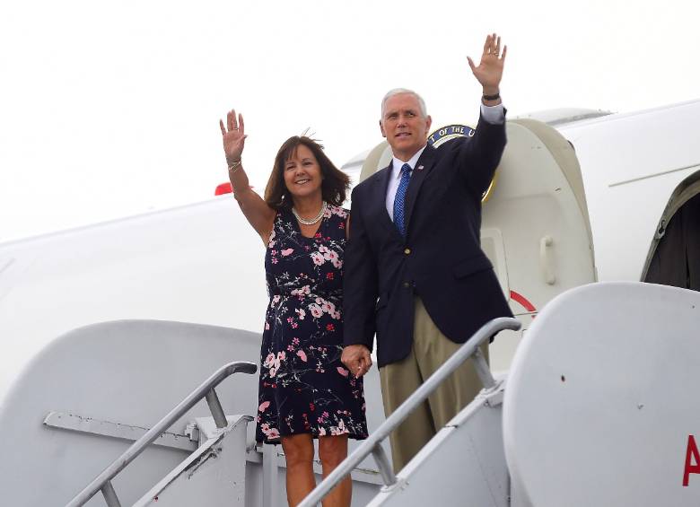 Hacia las 6:30 p.m., el presidente Santos y el vicepresidente de Estados Unidos, Mike Pence, entregarán una declaración conjunta. CORTESÍA PRESIDENCIA