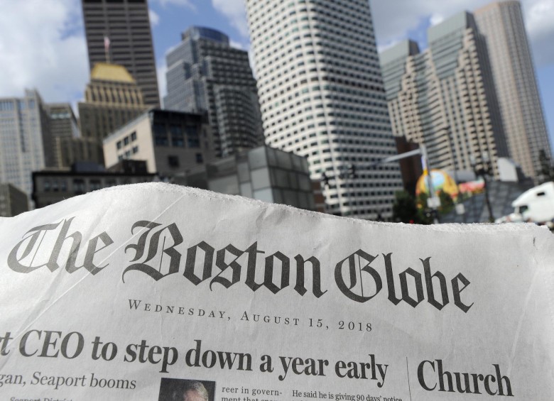 A la convocatoria hecha por The Boston Globe también se sumaron organizaciones de medios y de periodistas de EE. UU. FOTO afp