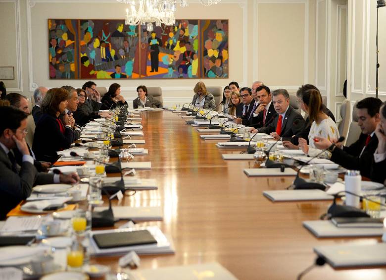 En Consejo de Ministros todos los altos funcionarios del Gobierno renunciaron. FOTO: Cortesía Presidencia