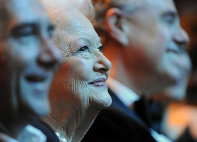 Foto tomada el 26 de febrero del 2011. Actriz estadounidense Olivia de Havilland. FOTO BERTRAND GUAY / AFP